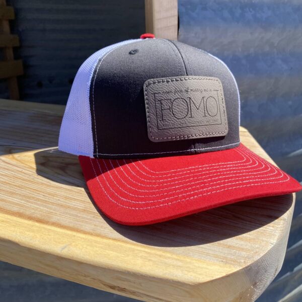 FOMO PATCH HAT - 112 Black/White/Red Thumbnail