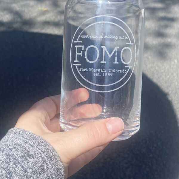 16oz "Can" Glass with FOMO Logo  Thumbnail