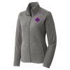 Women's Heather Microfleece Full Zip Jacket Thumbnail