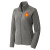 Women's Heather Microfleece Full Zip Jacket Thumbnail